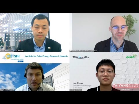 JinkoSolar Held “The Time is Ripe for TOPCon Solar Modules” Global Webinar with TaiyangNews