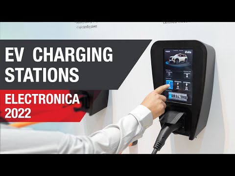 EV charging station technology at electronica 2022