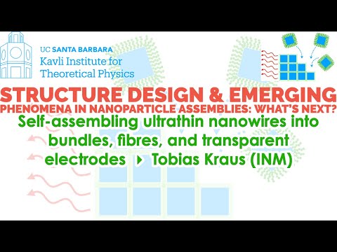 Self-assembling ultrathin nanowires into bundles, fibres &amp; transparent electrodes▸Tobias Kraus (INM)