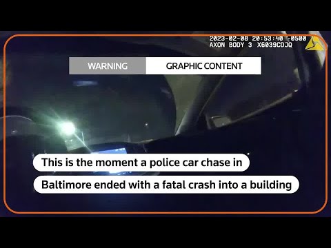 WARNING: GRAPHIC CONTENT - Video captures police car chase ending in fatal crash