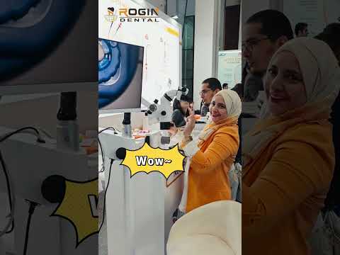 Dr. Fadia Praises Rogin&#039;s Dental Microscope at AEEDC 2025!