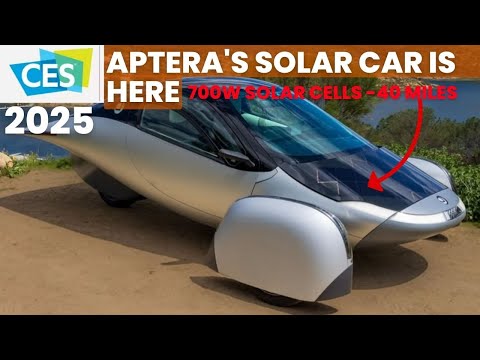 Aptera CES 2025: Aptera&#039;s Stunning Functional Production-Intent 4 SEV Is a GAME CHANGER!