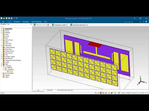 5G/6G Metamaterial Antenna Design CST