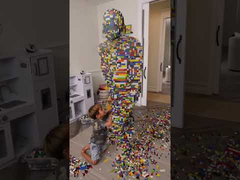 Smashing a 34,000 Brick Statue