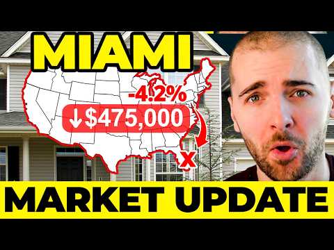 Miami&#039;s housing market going bust (2025 home values officially in decline)