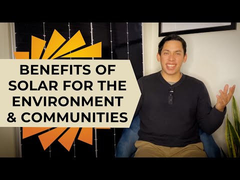 Positive Impact of Solar Energy on the Environment and in the Local Communities