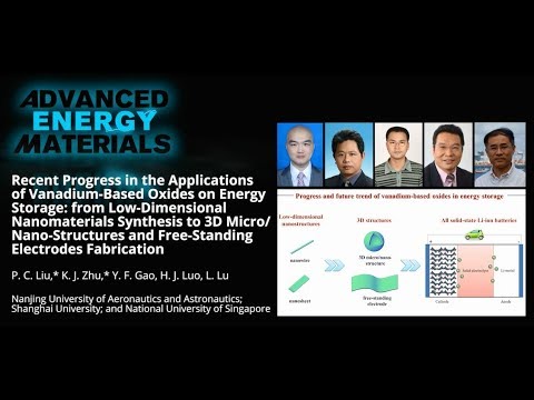 Recent Progress in the Applications of Vanadium-Based Oxides on Energy Storage