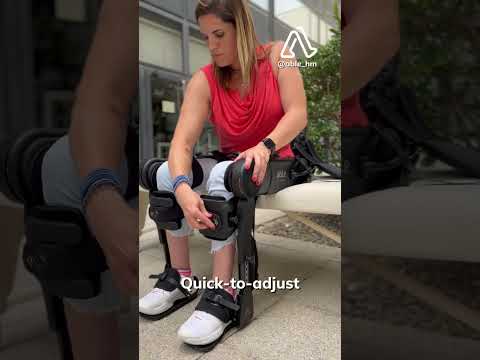 A lightweight, quick to adjust, adaptable robotic exoskeleton made for gait rehabilitation.