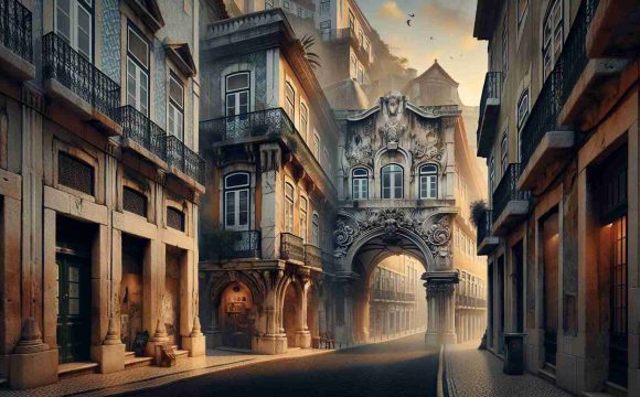 Generate a high-definition, realistic image that represents hidden historical treasures in Lisbon. This could include ancient alleyways, secret architectural features, or hidden artifacts, all located in the captivating city of Lisbon. The image should convey the richness of history found in unexplored corners of the city.