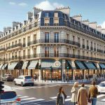 A realistic high-definition rendering of 50 new restaurant buildings preparing to open in the busy streets of Paris, each sporting the signage indicative of a popular fast food brand. The buildings should have typical Parisian architectural elements, like wrought-iron balconies, cream-colored stone, and mansard roofs. Capturing a vibrant day scene with bustling traffic, pedestrians of various gender and descents including Caucasian, Hispanic, Black, Middle-Eastern, and South Asian exploring the site.