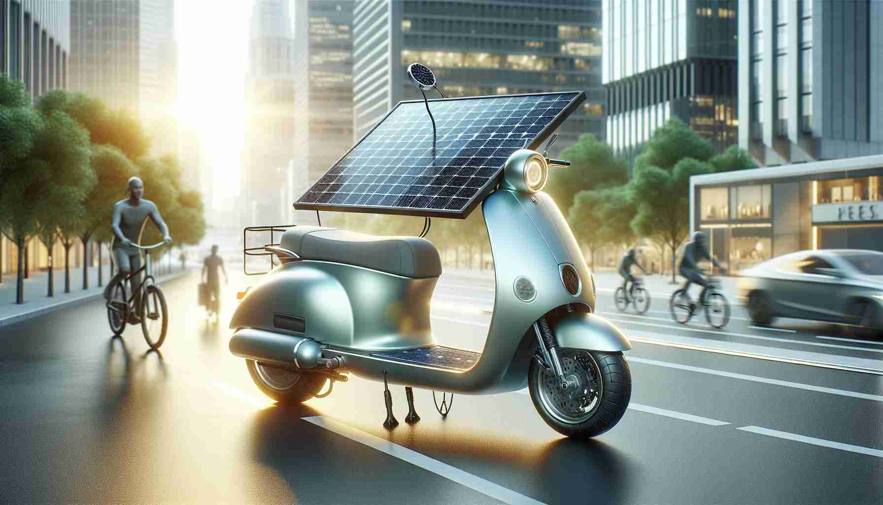 Solar-Powered Scooter Enhances Eco-Friendly Commutes 