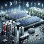 Generate a realistic, high-definition image representing new breakthroughs in energy storage technology. The scene should feature various components such as advanced batteries, possibly with visible internal structures to highlight their intricacy, alongside futuristic-looking solar panels and capacitors. In the background, include a large, state-of-the-art energy storage facility signifying progress in this field. Accompany these elements with relevant iconography such as electrical symbols or graphs illustrating energy efficiency.