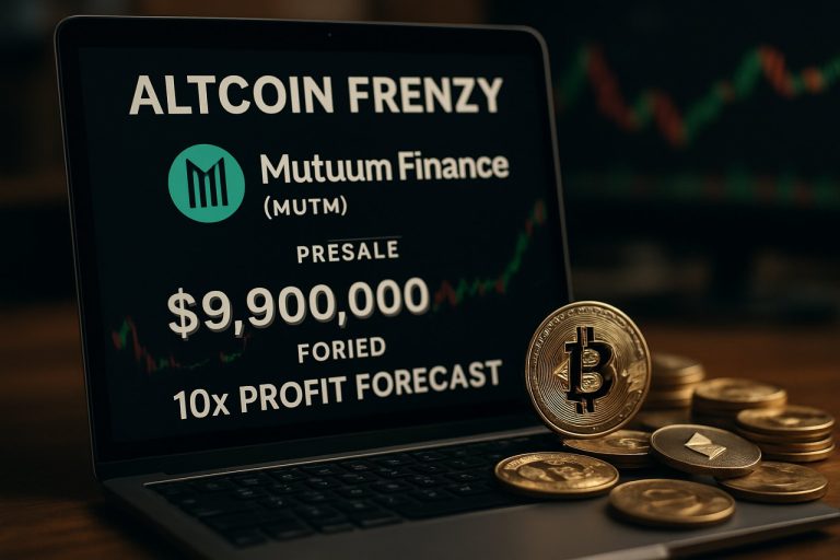 Frenezia Altcoin: Presale-ul Mutuum Finance (MUTM) se aprinde cu 9,9 milioane de dolari strânși și prognoză de profit de 10x 
