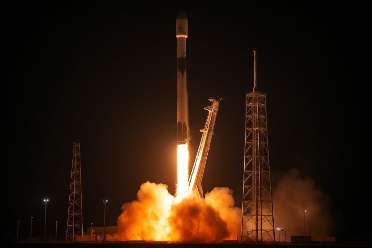 SpaceX Aprinde Noaptea: Lansarea de la Miezul Nopții a Falcon 9 Livră Satelitul de Generație Viitoare SiriusXM SXM-10 într-o Modă Spectaculoasă 