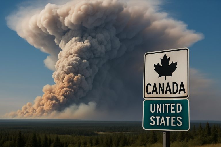 La crise des incendies de forêt au Canada s'intensifie : un énorme nuage de fumée menace les États-Unis alors que la saison des incendies de 2025 bat des records. 