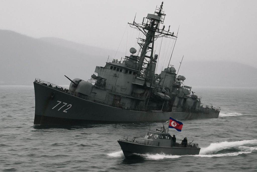 North Korea Rushes to Salvage Navy Prestige After Destroyer Mishap Near Russian Border North Korea Rushes to Salvage Navy Prestige After Destroyer Mishap Near Russian Border