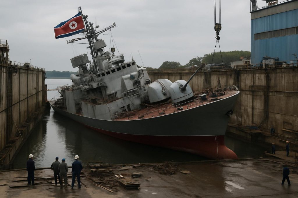 North Korea Rushes to Repair Massive Warship After Dramatic Launch Failure—Here’s What Satellite Images Reveal North Korea Rushes to Repair Massive Warship After Dramatic Launch Failure—Here’s What Satellite Images Reveal