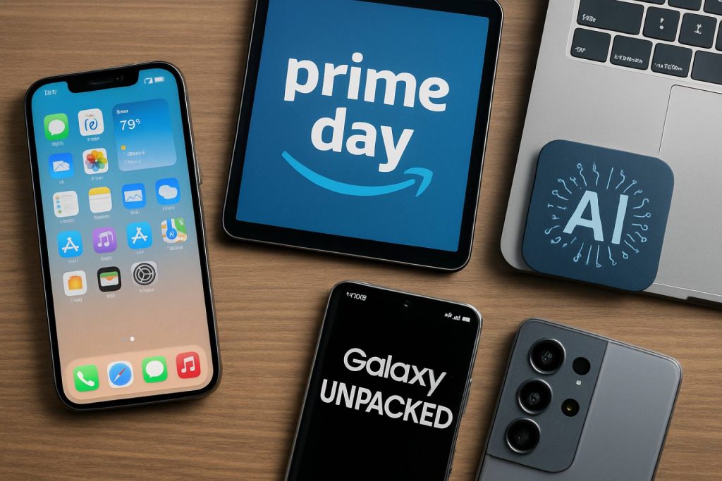 Latest Tech Innovations: iOS Overhaul, Prime Day Milestones, Galaxy Unpacked Highlights, and AI Expansion Latest Tech Innovations: iOS Overhaul, Prime Day Milestones, Galaxy Unpacked Highlights, and AI Expansion